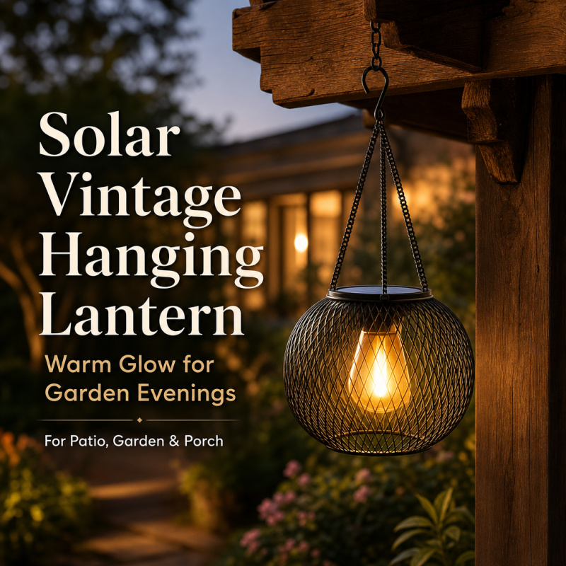 Farming And Agriculture - Lampe solaire LED suspendue pour l'extérieur,