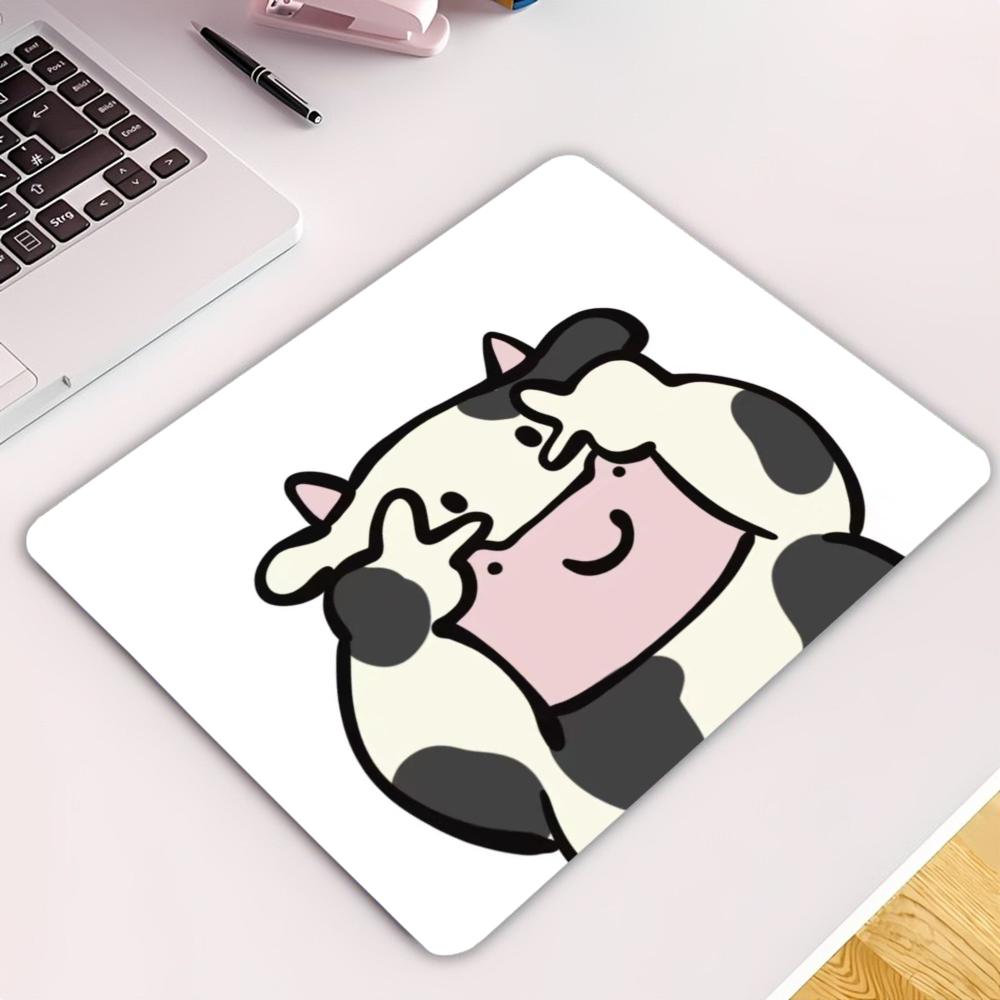 Cow Mat Rubber - Petit tapis de souris mignon avec