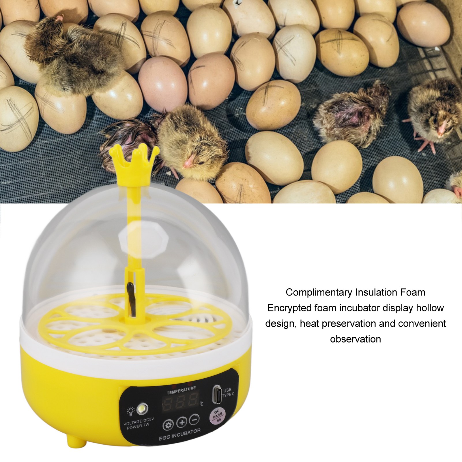 Poultry Incubator - Incubateur d'œufs automatique, contrôle automatique de