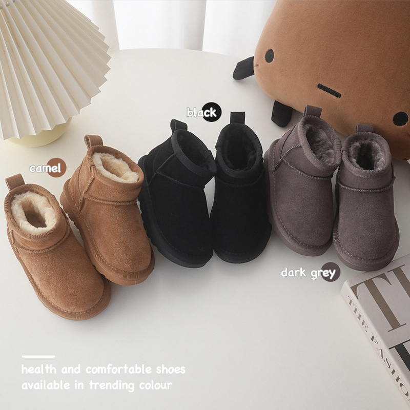 Cow Mat Rubber - Bottes de neige d'hiver pour enfants,