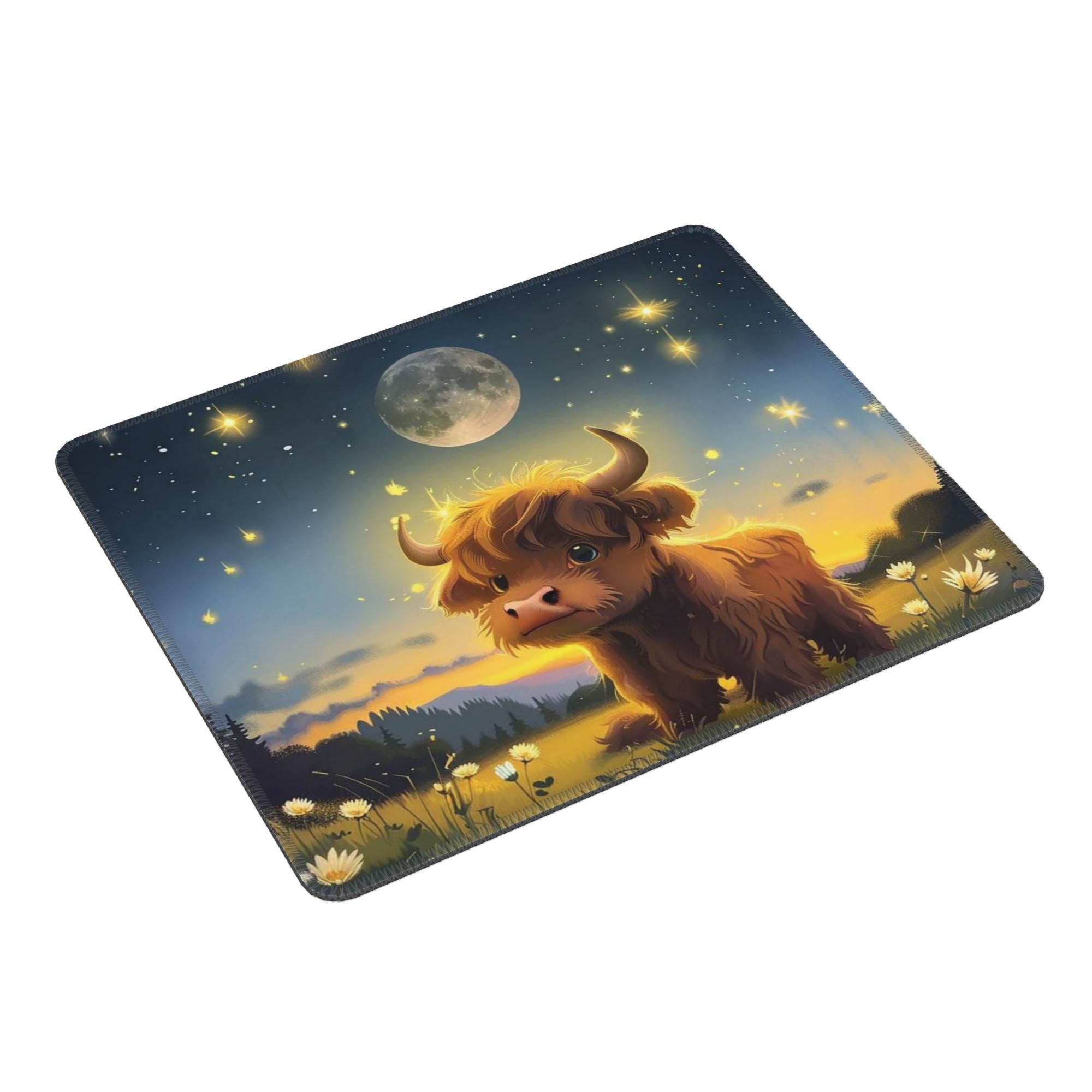 Cow Mat Rubber - Tapis de souris Highland Cow In