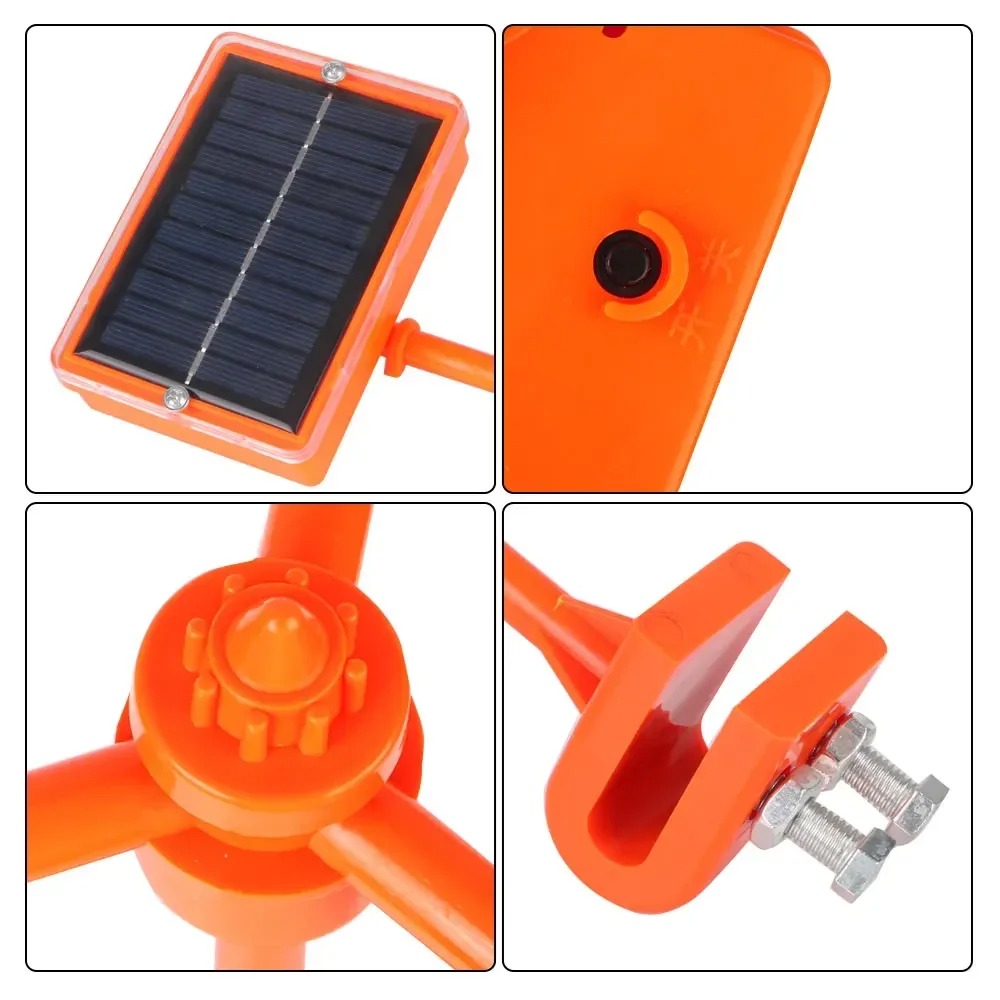 Solar Bird Scarer - Énergie solaire et éolienne 360 °