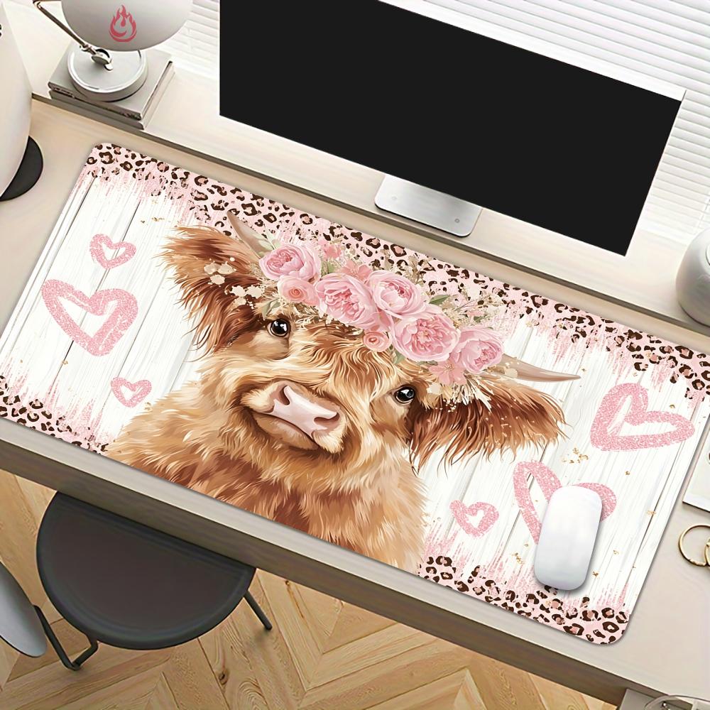 Tapis de souris et de bureau à - Cow Mat Rubber avis et prix