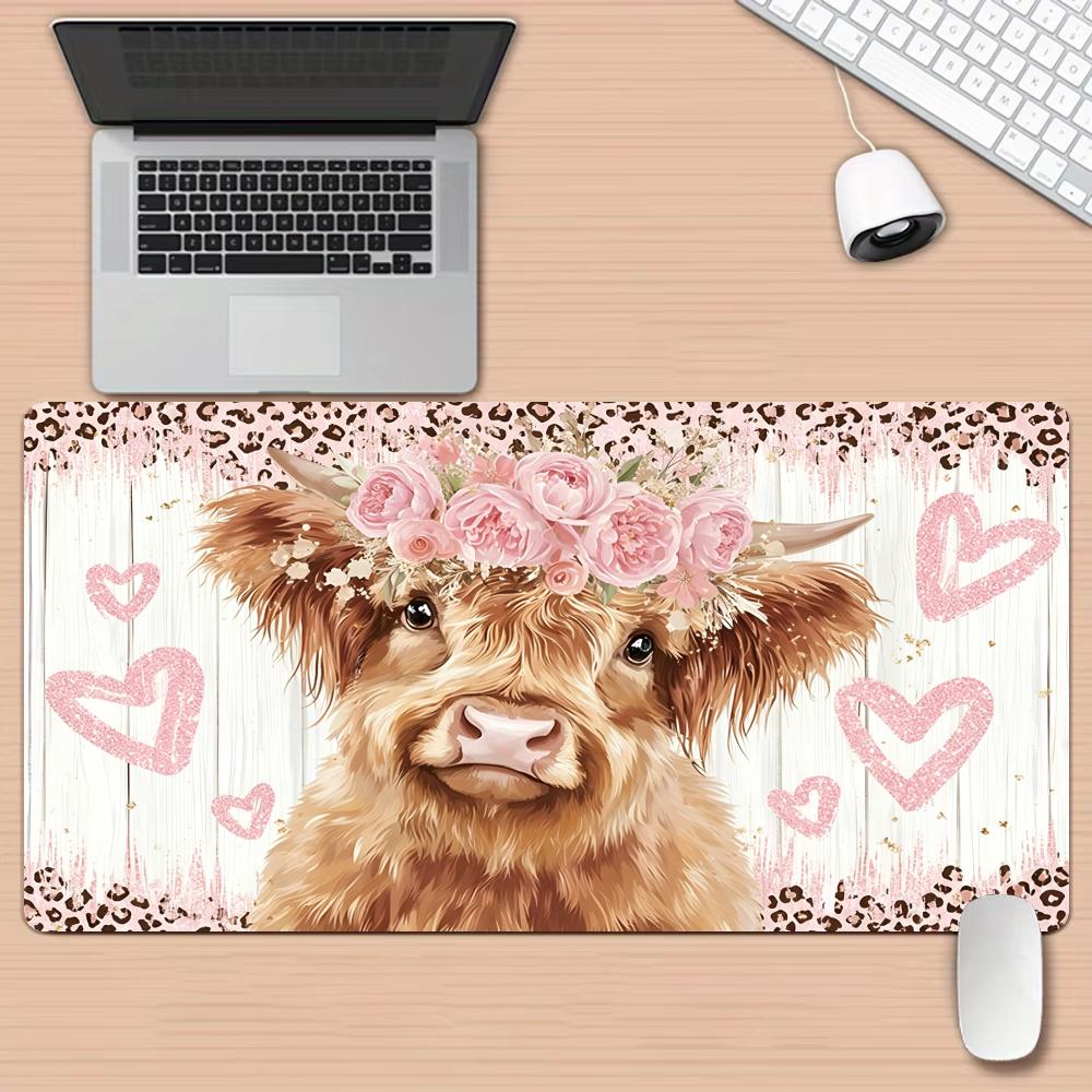 Tapis de souris et de bureau à - Cow Mat Rubber avis et prix