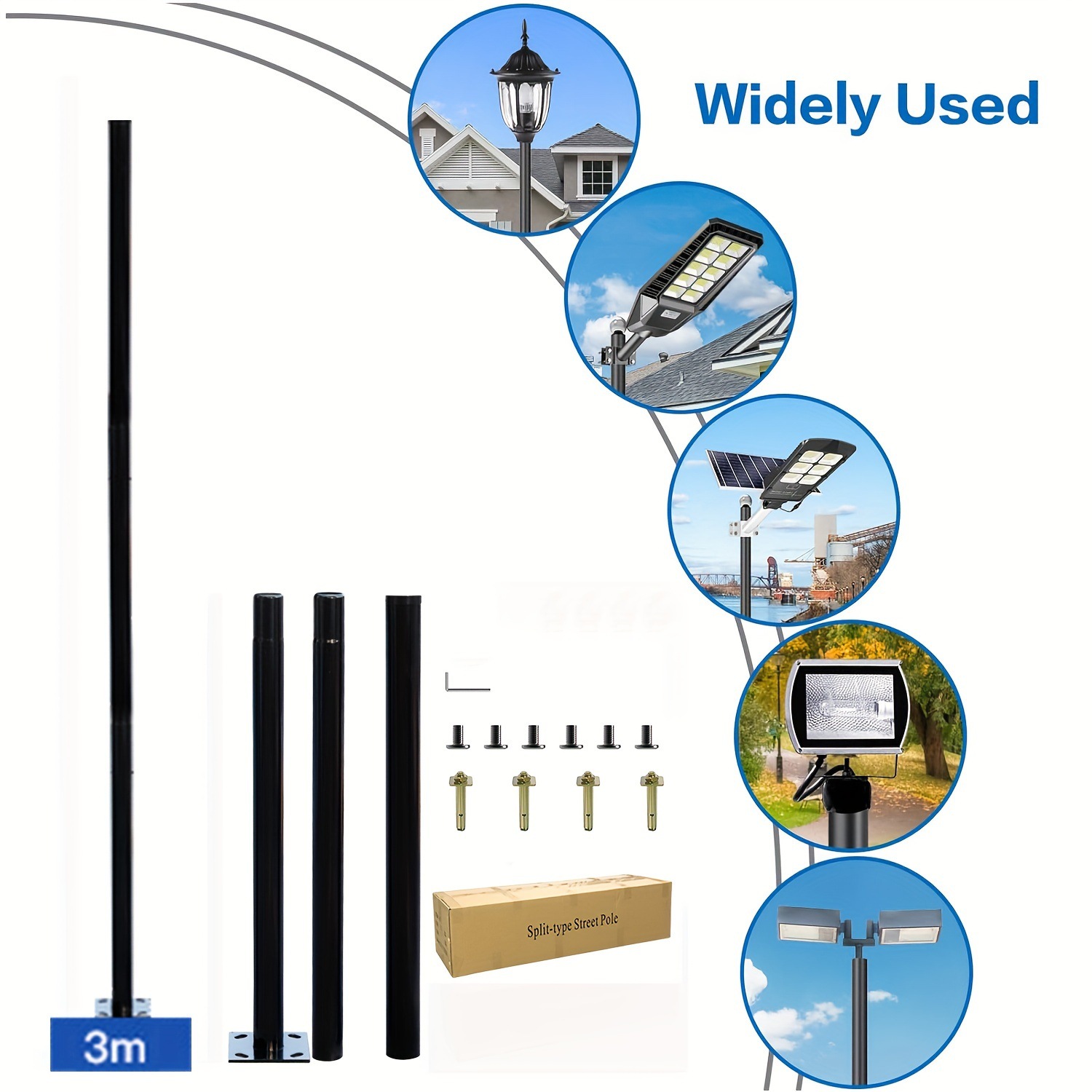 Poteau de lampadaire solaire e - Farming And Agriculture avis et prix